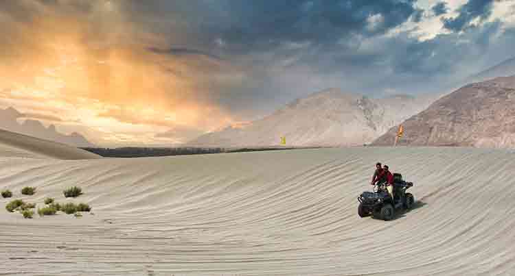 Quad biking