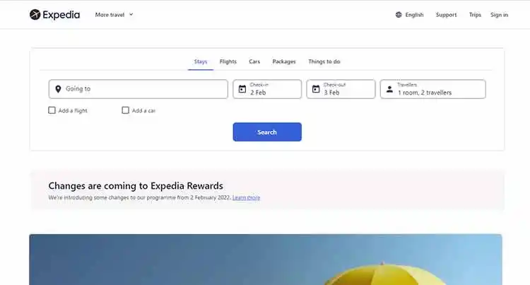 Expedia best flight search engine